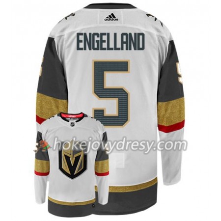 Pánské Hokejový Dres Vegas Golden Knights DERYK ENGELLAND 5 Adidas Bílá Authentic